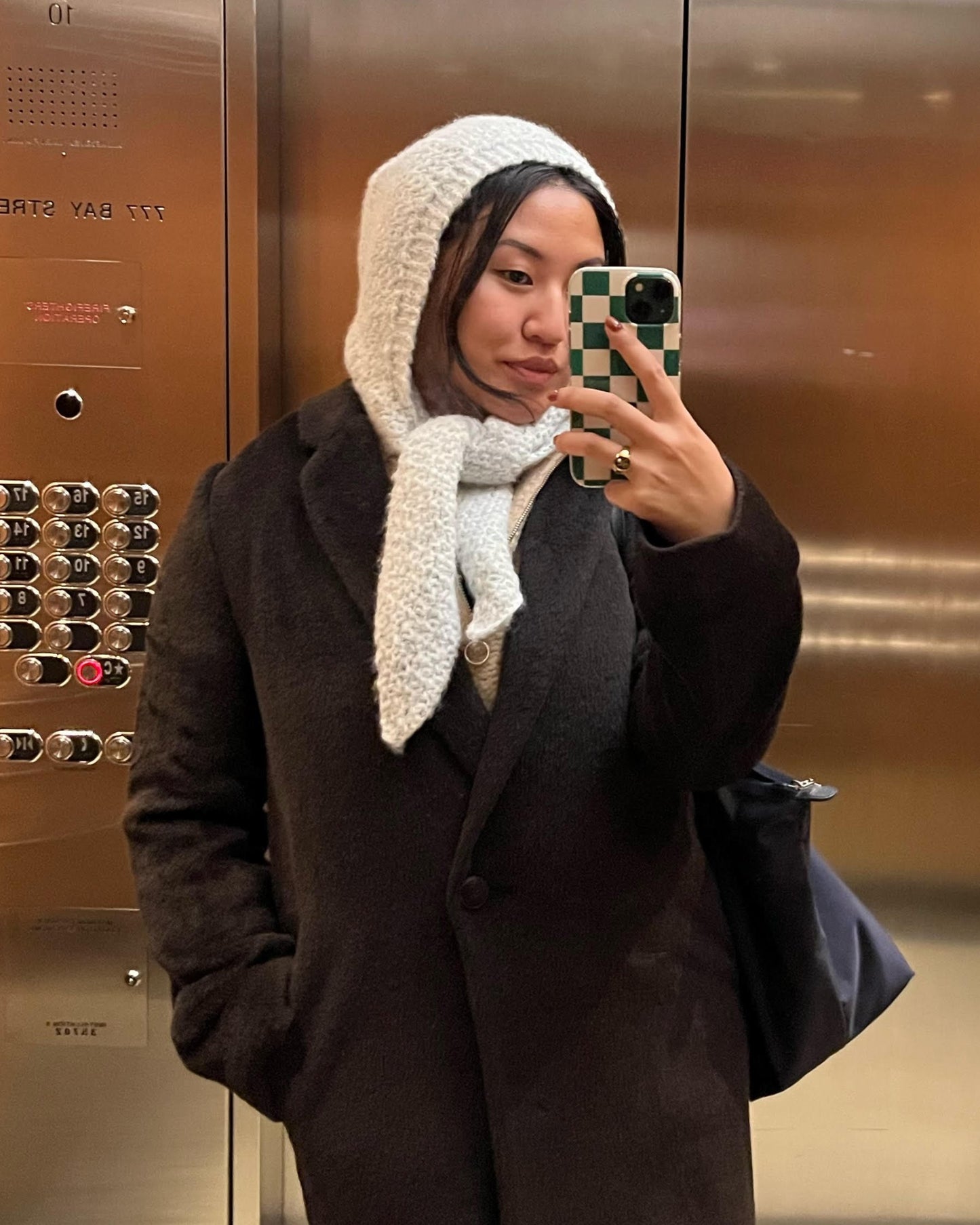 Edna Hooded Scarf Pattern