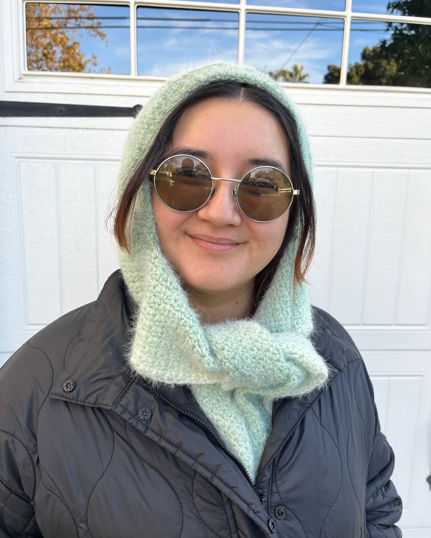 Edna Hooded Scarf Pattern